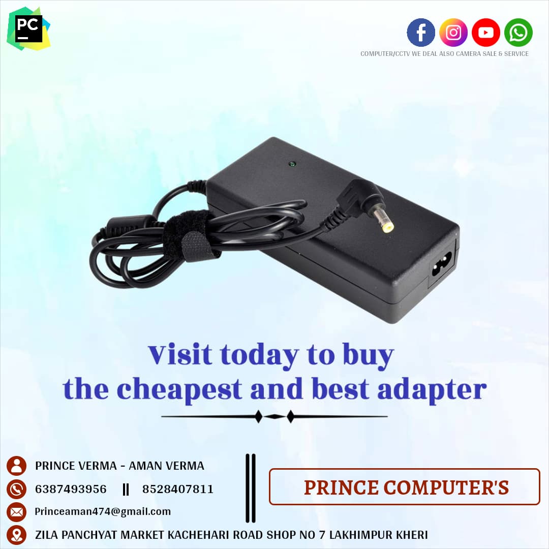 Laptop charger and adapter