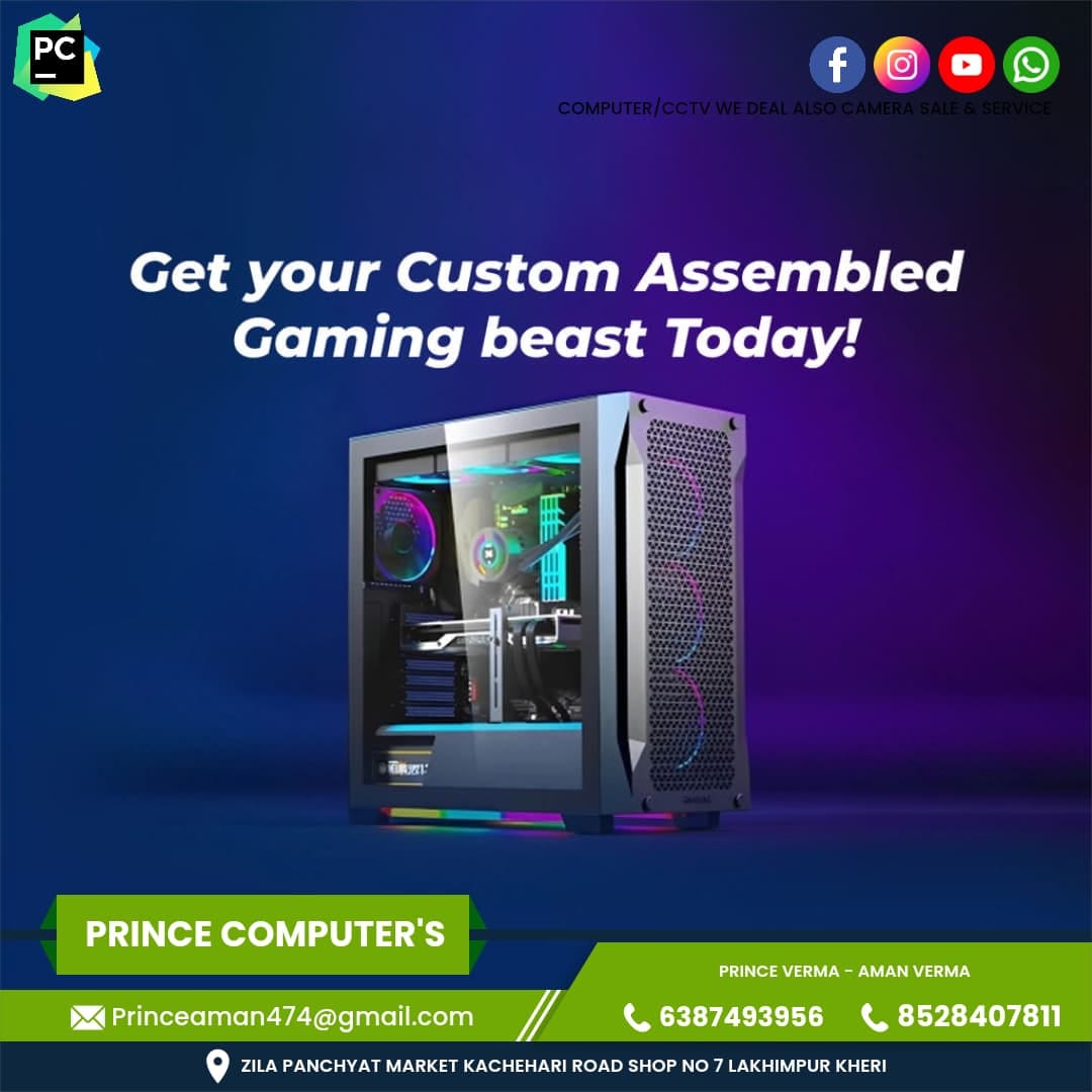 Custom assembled gaming PC build
