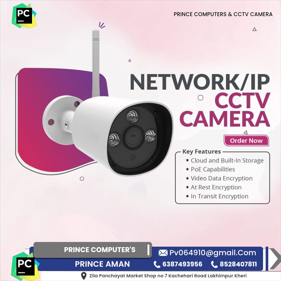 Network IP CCTV camera with cloud storage and encryption features